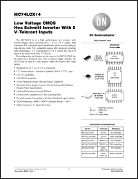 Click here to download MC74LCX14 Datasheet