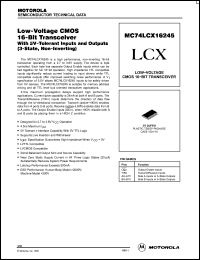 Click here to download MC74LCX16245 Datasheet