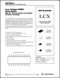 Click here to download MC74LCX240SD Datasheet