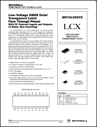 Click here to download MC74LCX573SD Datasheet
