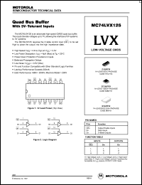 Click here to download MC74LVX125 Datasheet