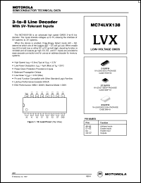 Click here to download MC74LVX138M Datasheet