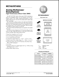 Click here to download MC74LVXT4052DTR2 Datasheet