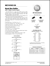 Click here to download MC74VHC125 Datasheet