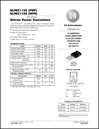 Click here to download MJW21195 Datasheet