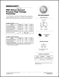 Click here to download MSB92ASWT1 Datasheet