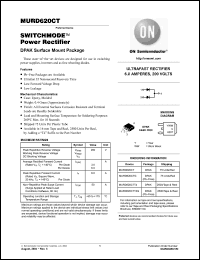 Click here to download MURD620CTT4G Datasheet