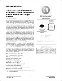 Click here to download NB100LVEP224FAR2 Datasheet