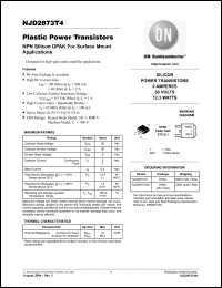 Click here to download NJD2873T4 Datasheet