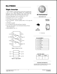 Click here to download NL37WZ04 Datasheet