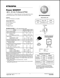 Click here to download NTB25P06 Datasheet