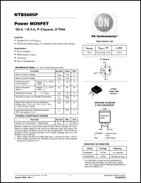 Click here to download NTB5605P Datasheet