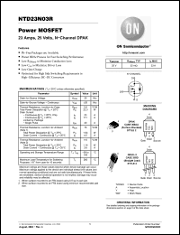 Click here to download NTD23N03R-001 Datasheet