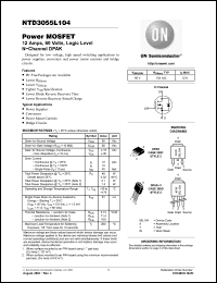 Click here to download NTD3055L104T4G Datasheet