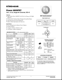 Click here to download NTMS4404NR2 Datasheet