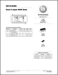 Click here to download SN74LS260 Datasheet