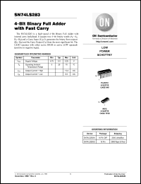 Click here to download SN74LS283 Datasheet