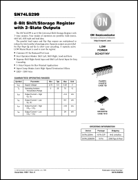 Click here to download SN74LS299 Datasheet