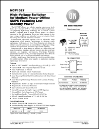 Click here to download NCP1027P065G Datasheet