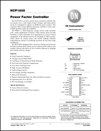 Click here to download NCP1650DR2G Datasheet