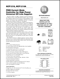 Click here to download NCP1216AD65R2G Datasheet