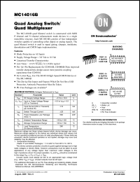 Click here to download MC14016BDR2G Datasheet