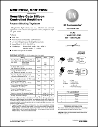Click here to download MCR12DSN-001 Datasheet