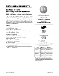 Click here to download MBR0540T3G Datasheet