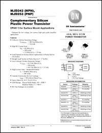 Click here to download MJD253T4G Datasheet