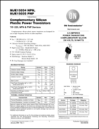 Click here to download MJE15035G Datasheet