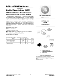Click here to download DTA114TM3T5G Datasheet