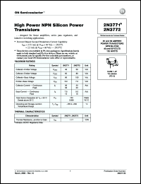 Click here to download 2N3771G Datasheet