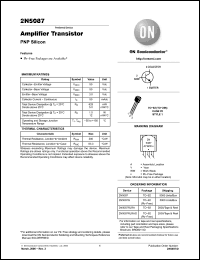 Click here to download 2N5087RLRAG Datasheet