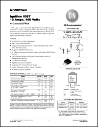 Click here to download NGB8204NT4 Datasheet