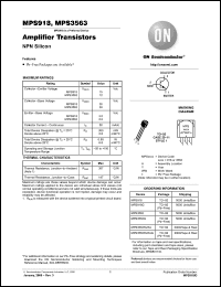 Click here to download MPS3563G Datasheet