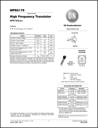 Click here to download MPS5179G Datasheet