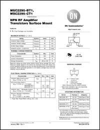 Click here to download MSC2295-BT1G Datasheet