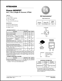 Click here to download NTB5405NG Datasheet