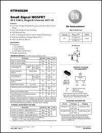 Click here to download NTR4003NT1 Datasheet