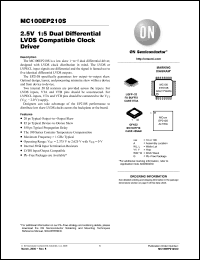 Click here to download MC100EP210SMNG Datasheet