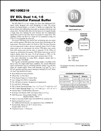 Click here to download MC100E210FNG Datasheet