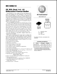 Click here to download MC100E210FNR2G Datasheet