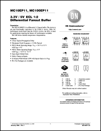 Click here to download MC100EP11DR2G Datasheet