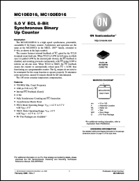 Click here to download MC100E016FNR2G Datasheet