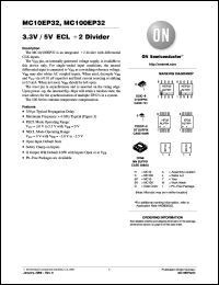 Click here to download MC100EP32MNR4G Datasheet