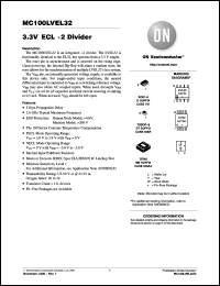 Click here to download MC100LVEL32DG Datasheet