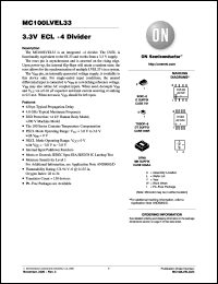 Click here to download MC100LVEL33DR2G Datasheet