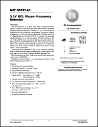 Click here to download MC100EP140DG Datasheet