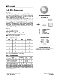 Click here to download MC12080DR2G Datasheet
