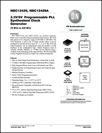 Click here to download NBC12429FAG Datasheet